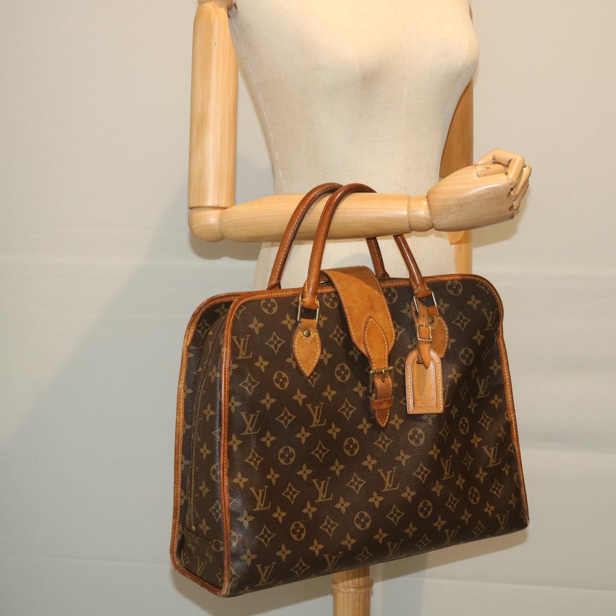 LOUIS VUITTON Monogram Rivoli Hand Bag M53380 LV Auth 56130