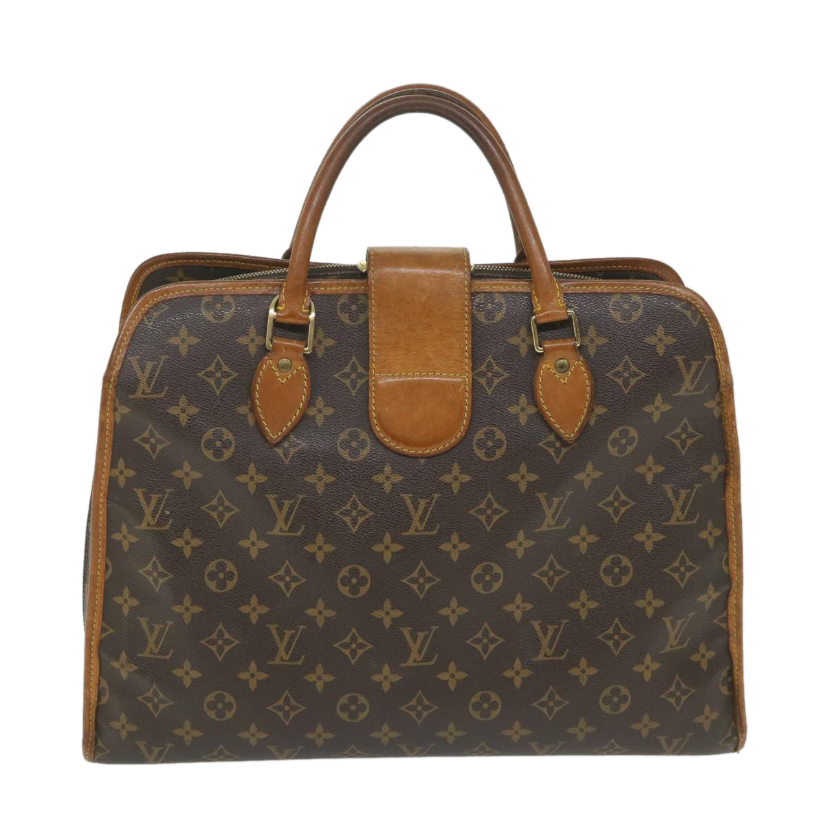 LOUIS VUITTON Monogram Rivoli Hand Bag M53380 LV Auth 56130