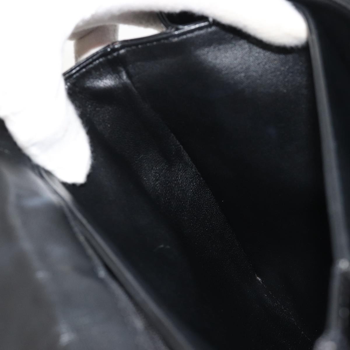 LOUIS VUITTON Opera Line Delph Shoulder Bag Leather Black M63932 LV Auth 56152