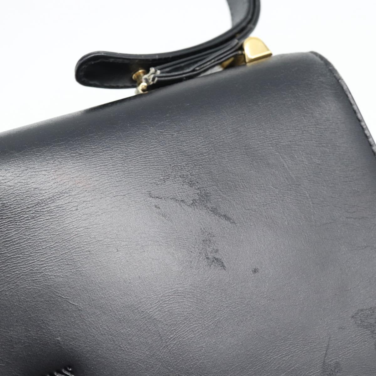 LOUIS VUITTON Opera Line Delph Shoulder Bag Leather Black M63932 LV Auth 56152A