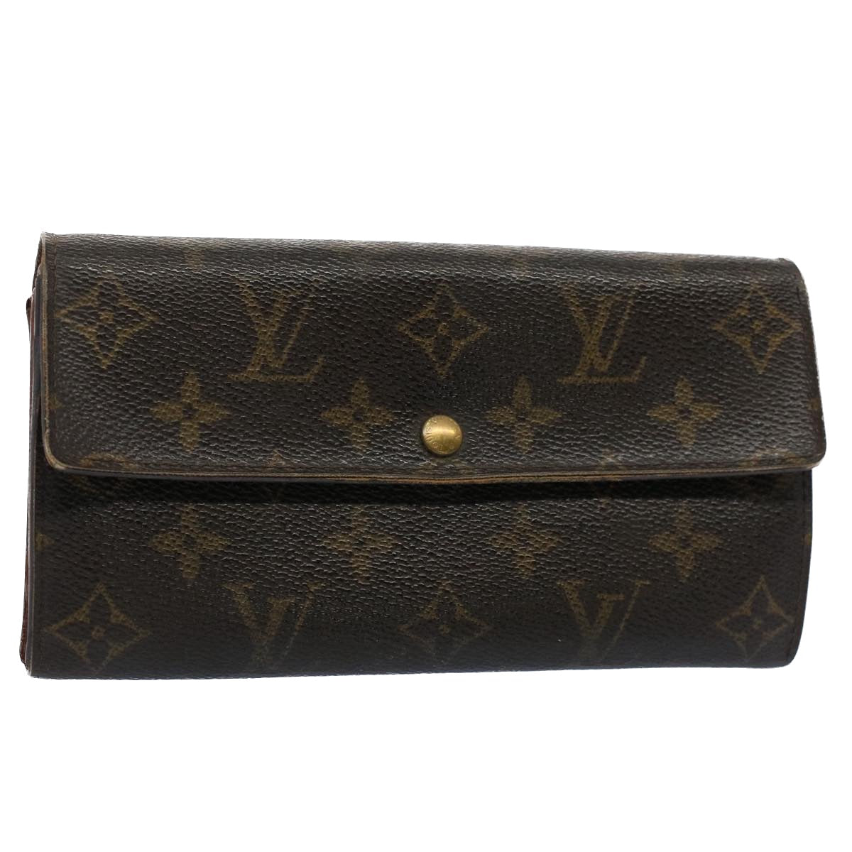 LOUIS VUITTON Monogram Portefeuille Sarah Long Wallet M60531 LV Auth 56153