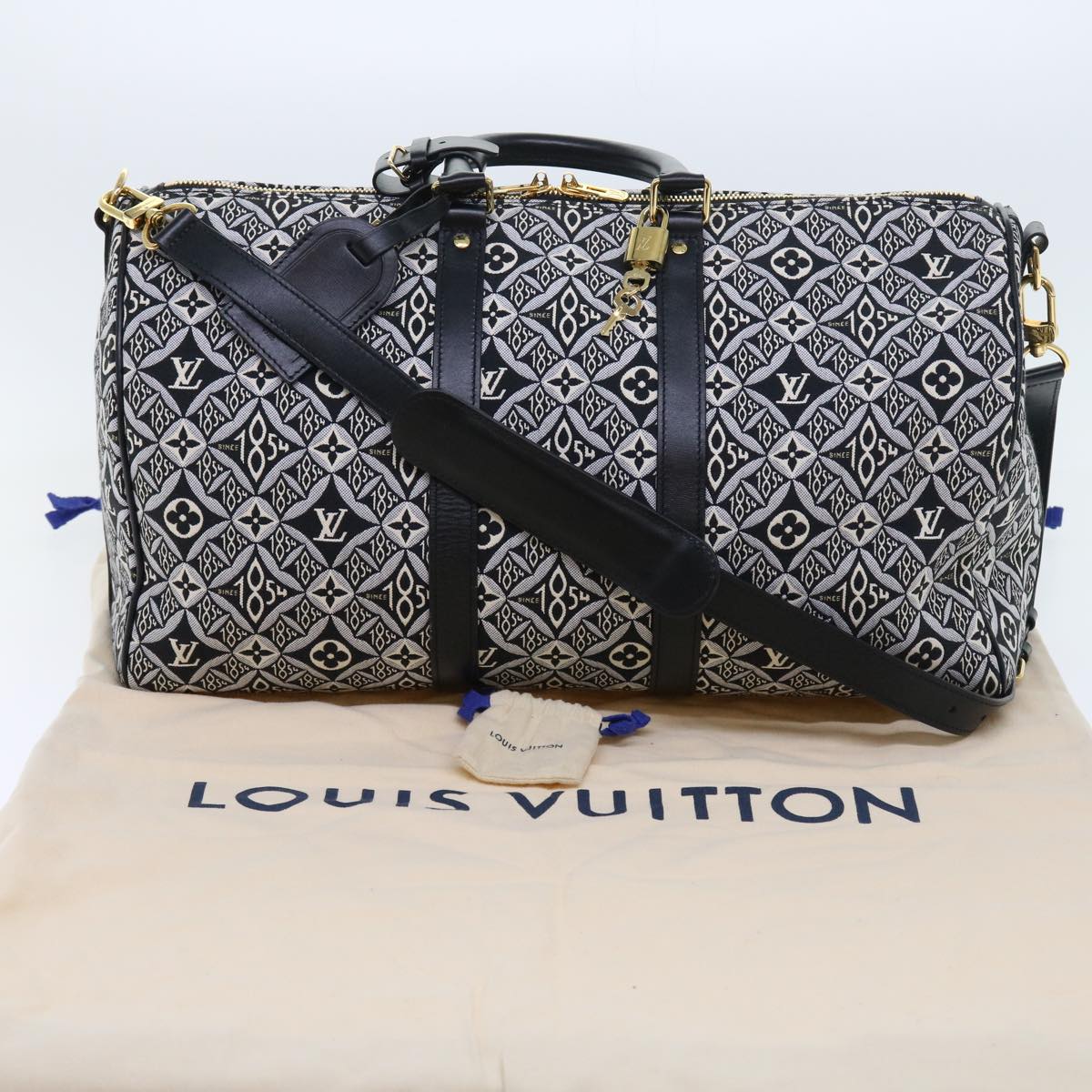 LOUIS VUITTON SINCE 1854 Keepall Bandouliere 45 Jacquard M57304 LV Auth 56155A