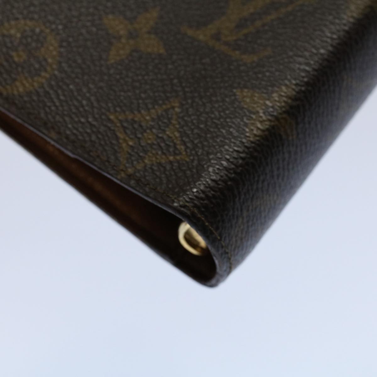 LOUIS VUITTON Monogram Agenda MM Day Planner Cover R20105 LV Auth 56170