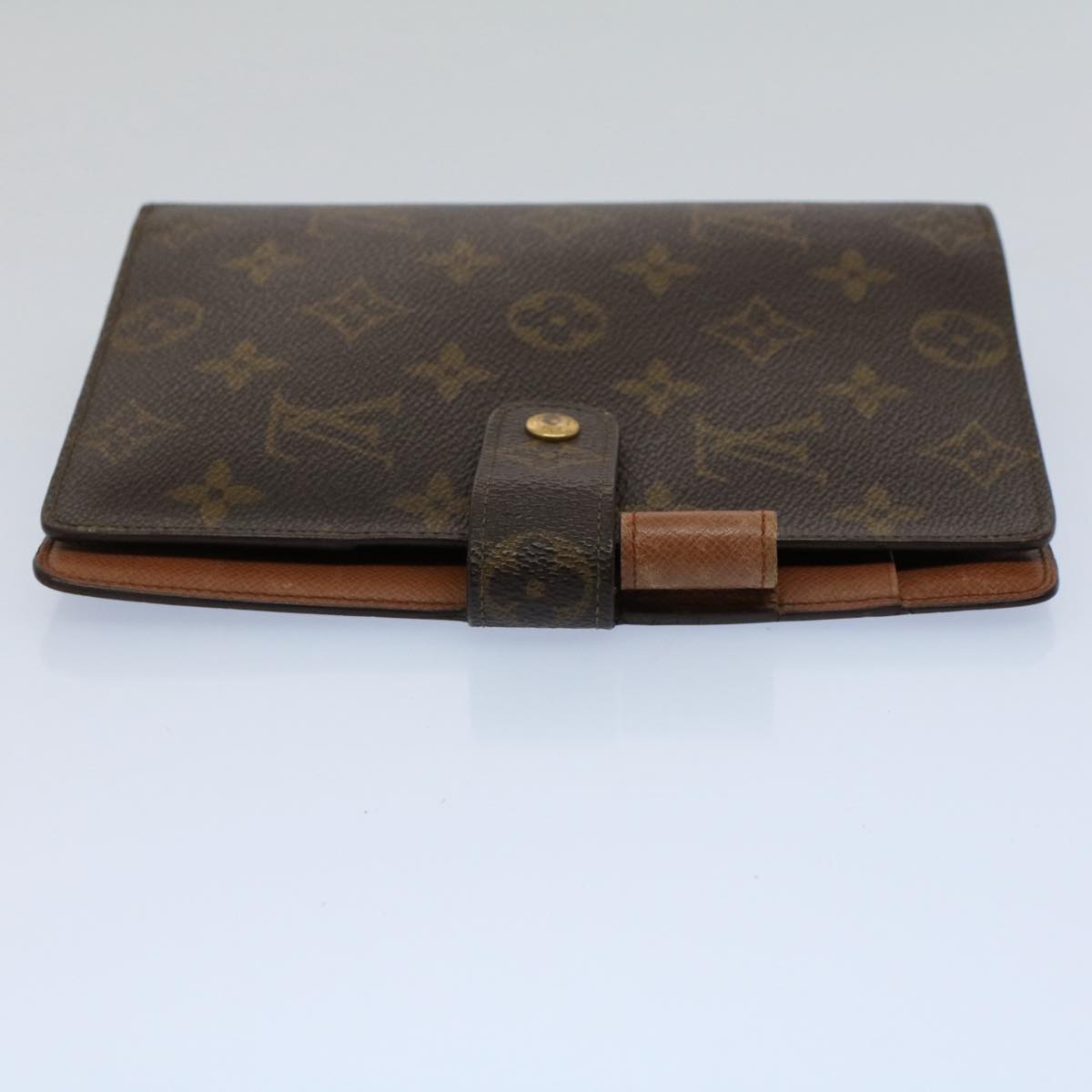 LOUIS VUITTON Monogram Agenda MM Day Planner Cover R20105 LV Auth 56170