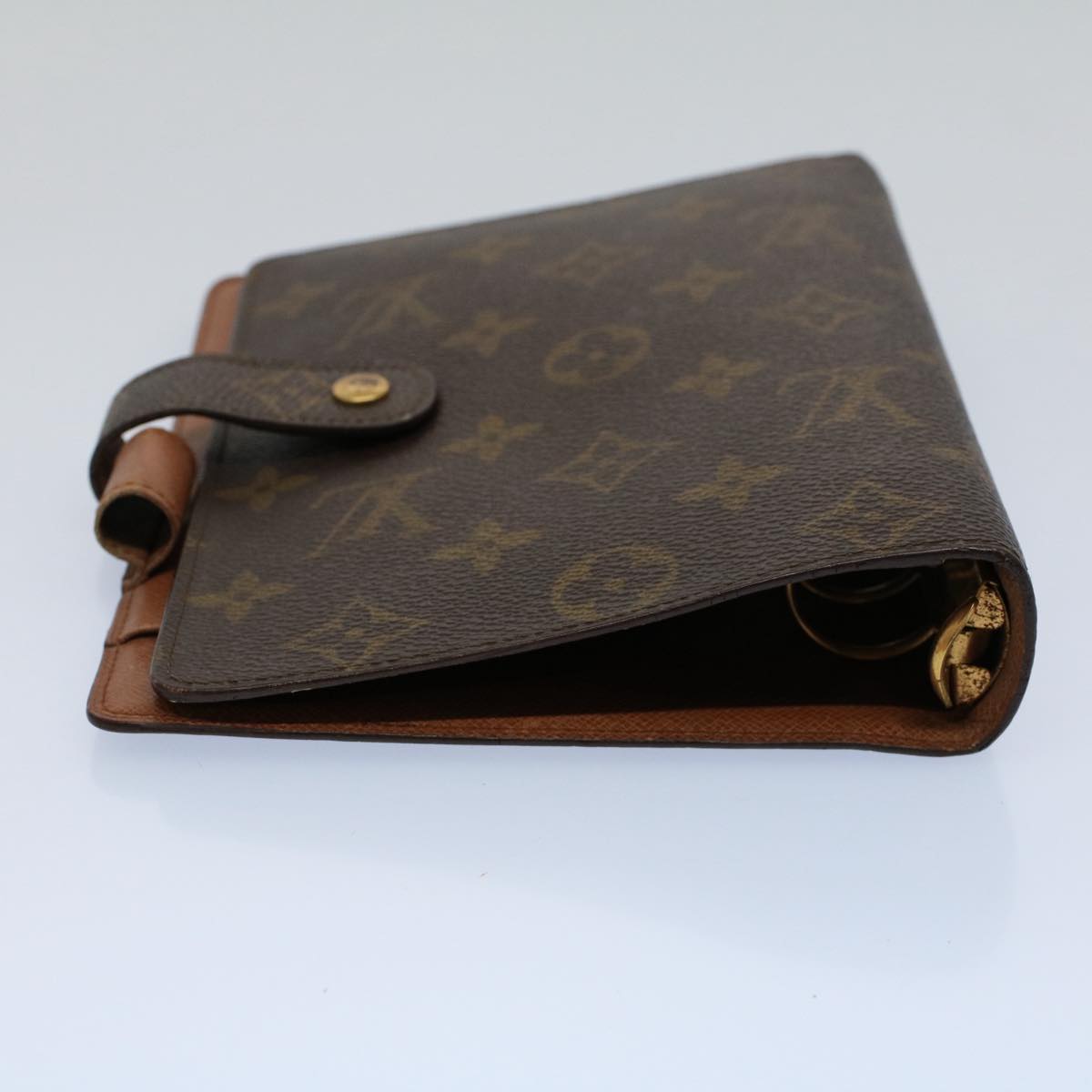 LOUIS VUITTON Monogram Agenda MM Day Planner Cover R20105 LV Auth 56170