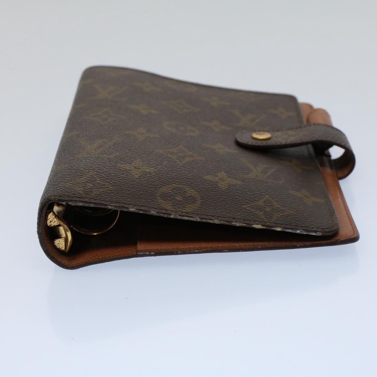 LOUIS VUITTON Monogram Agenda MM Day Planner Cover R20105 LV Auth 56170