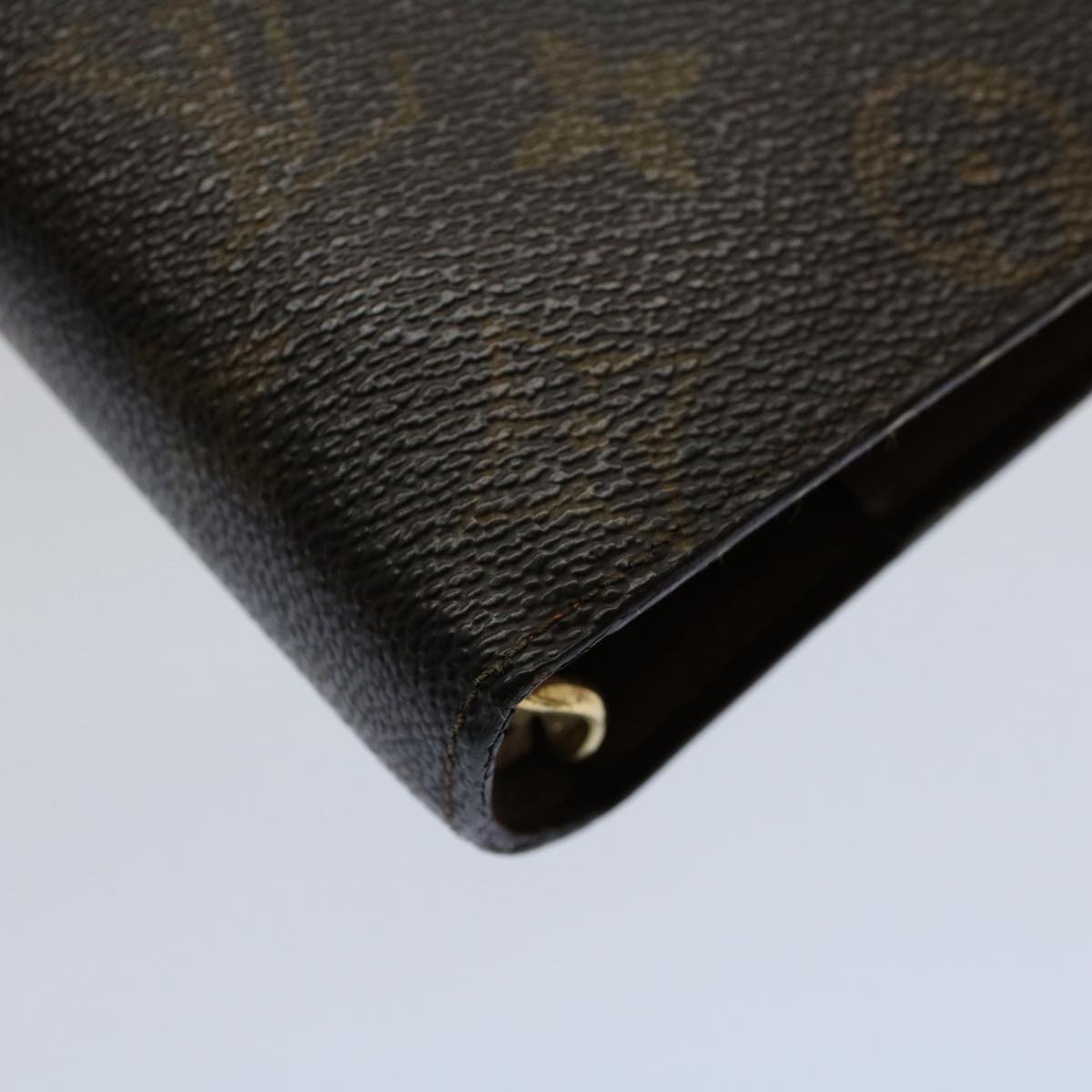 LOUIS VUITTON Monogram Agenda MM Day Planner Cover R20105 LV Auth 56170