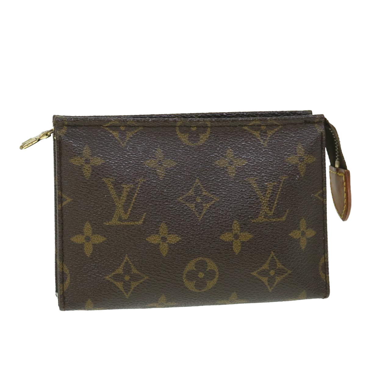 LOUIS VUITTON Monogram Poche Toilette 15 Pouch M47546 LV Auth 56172