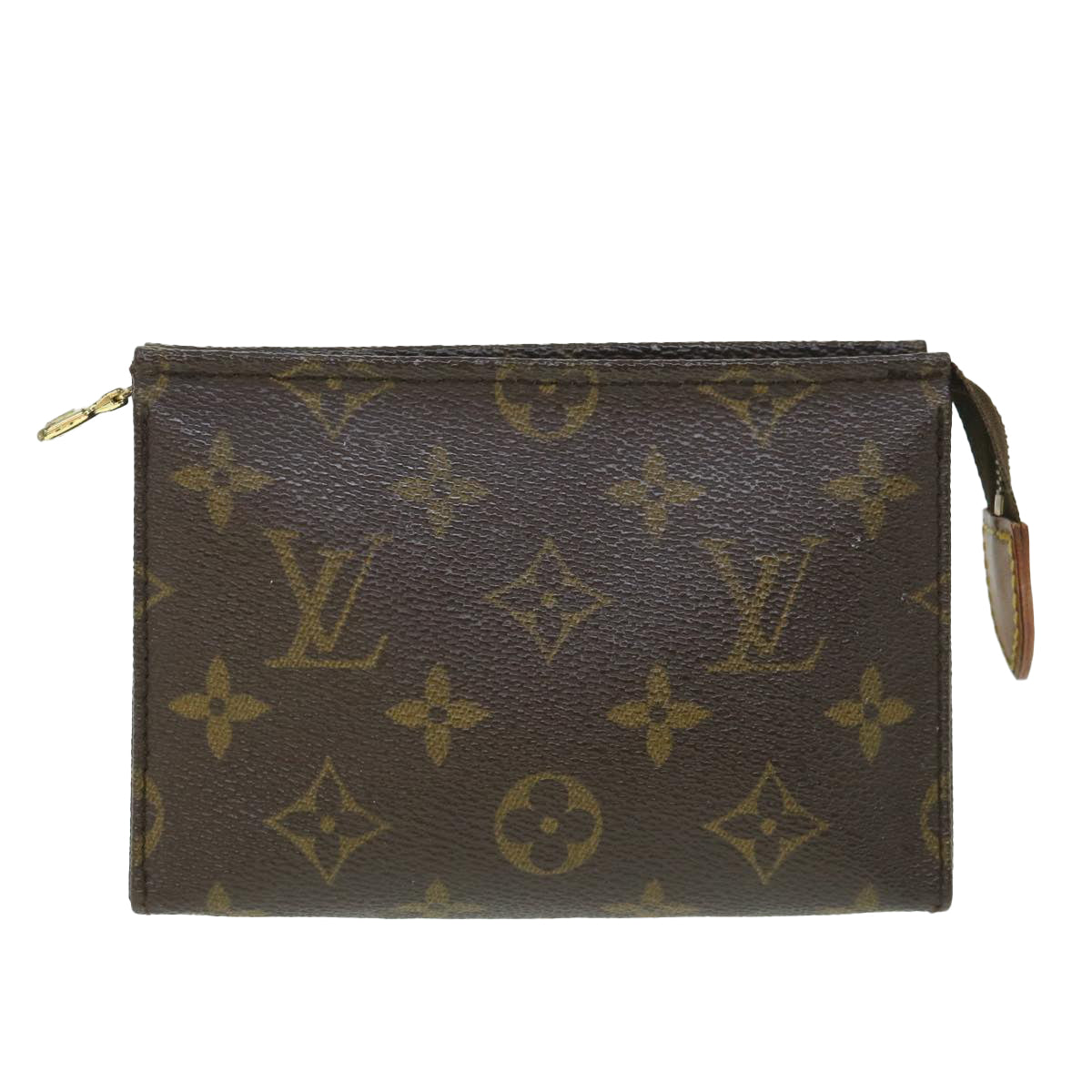 LOUIS VUITTON Monogram Poche Toilette 15 Pouch M47546 LV Auth 56172