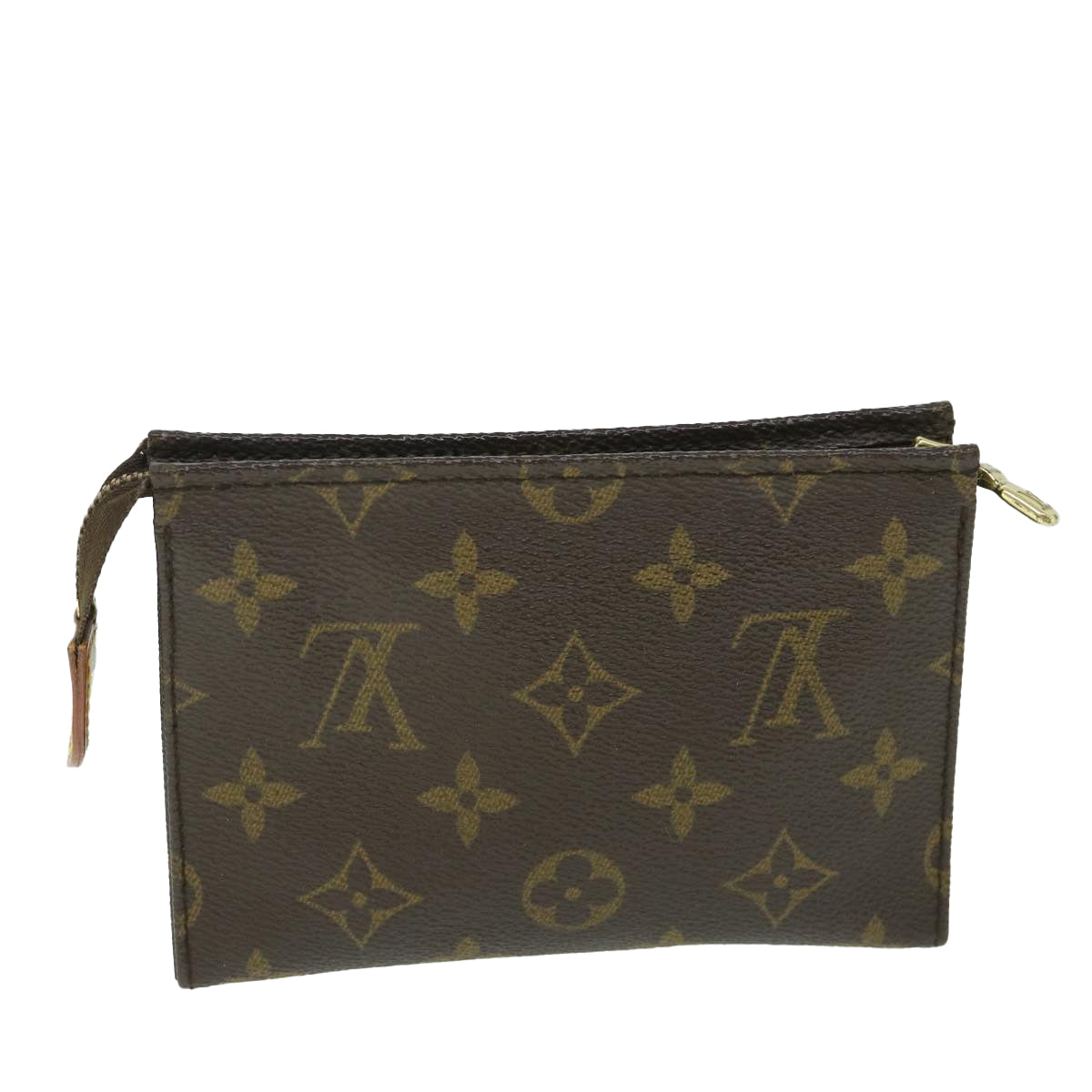 LOUIS VUITTON Monogram Poche Toilette 15 Pouch M47546 LV Auth 56172