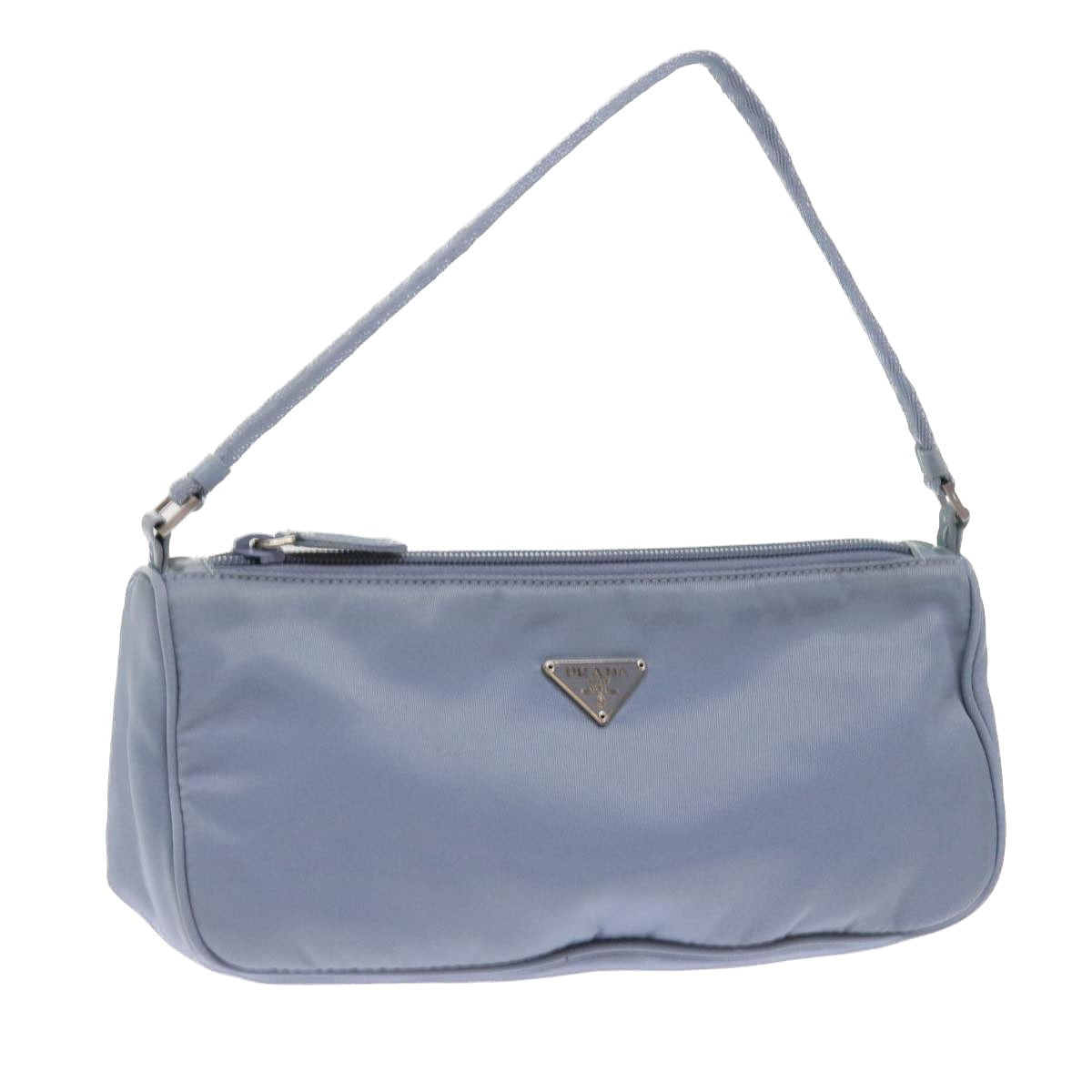 PRADA Accessory Pouch Nylon Light Blue Auth 56182