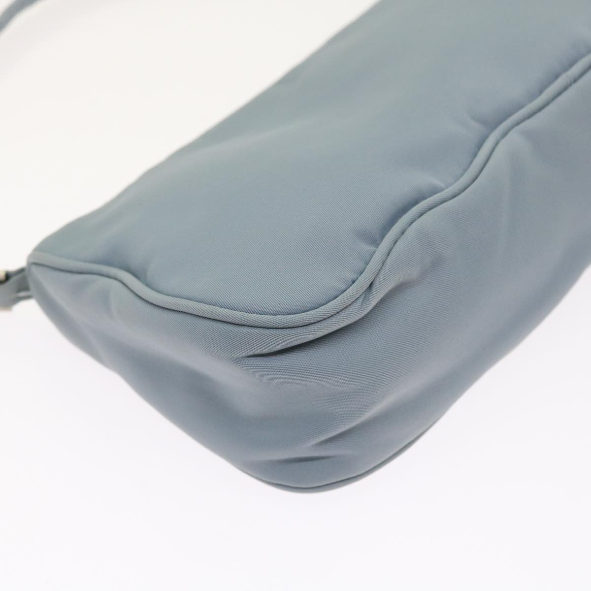 PRADA Accessory Pouch Nylon Light Blue Auth 56182