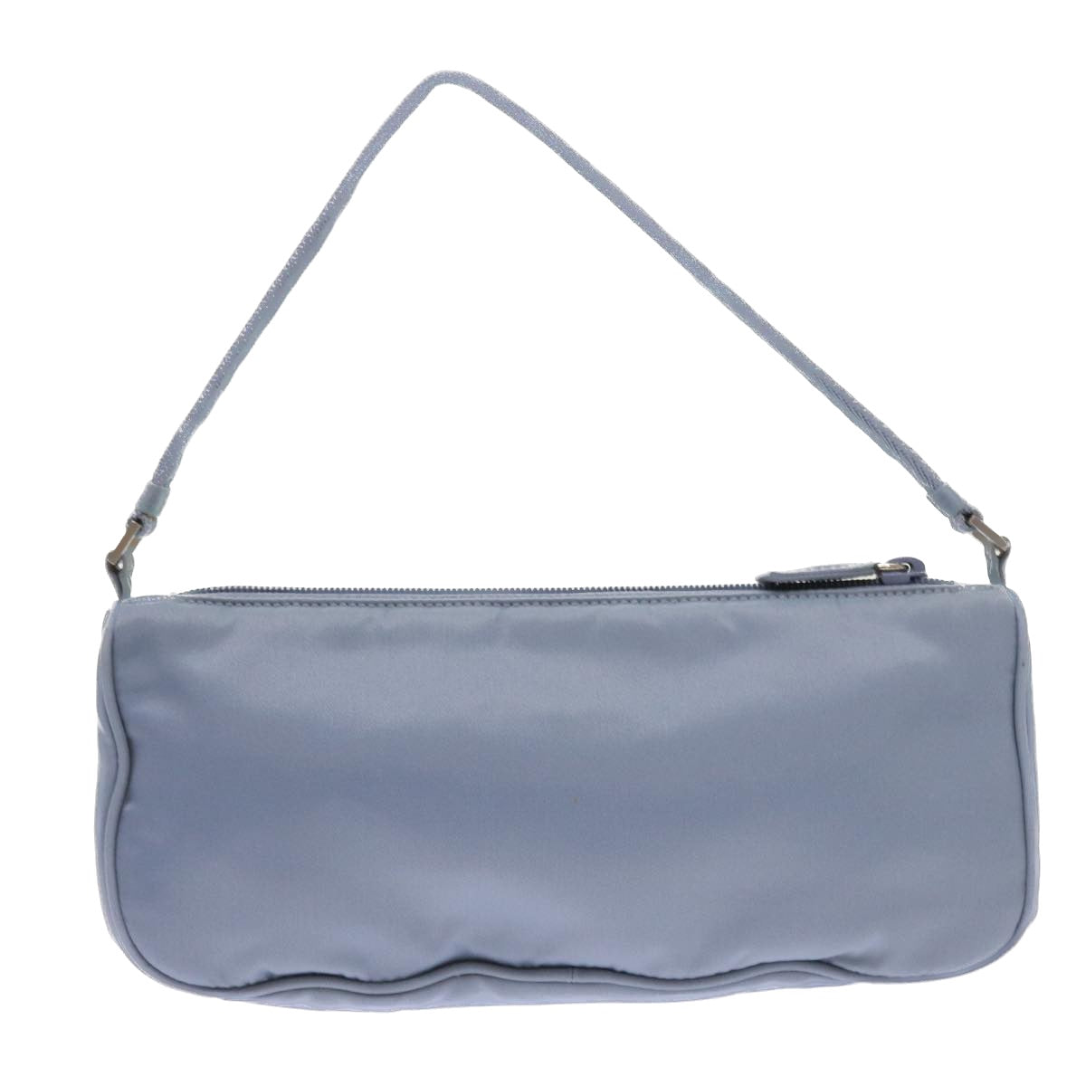 PRADA Accessory Pouch Nylon Light Blue Auth 56182