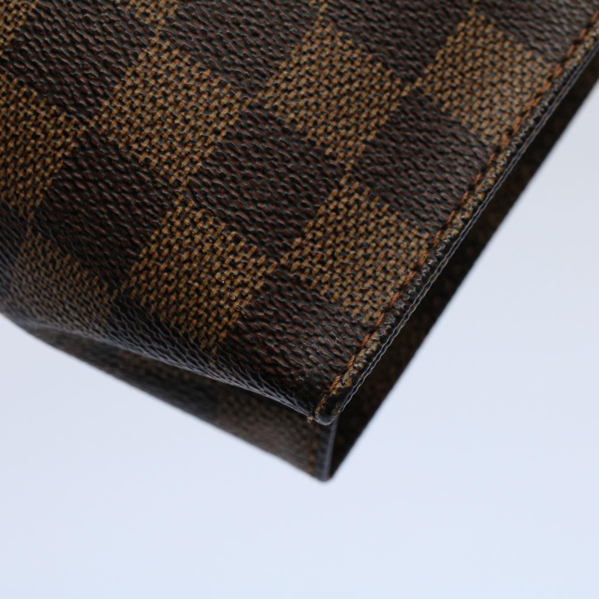 LOUIS VUITTON Damier Ebene Poche Toilette 100 th Anniversary N47543 Auth 56184