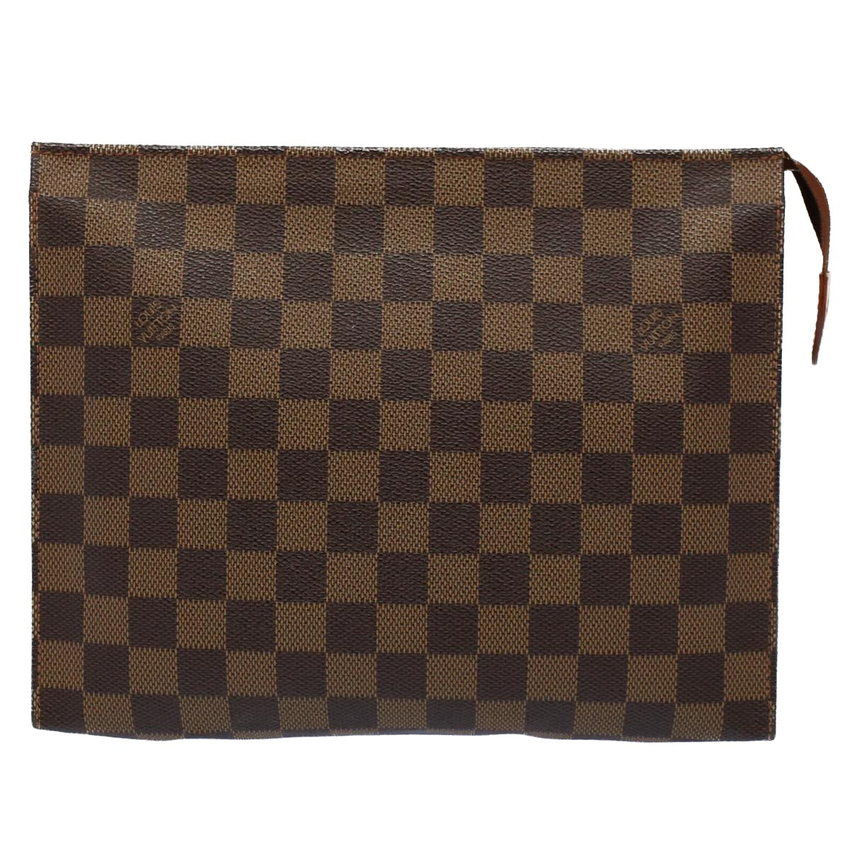 LOUIS VUITTON Damier Ebene Poche Toilette 100 th Anniversary N47543 Auth 56184