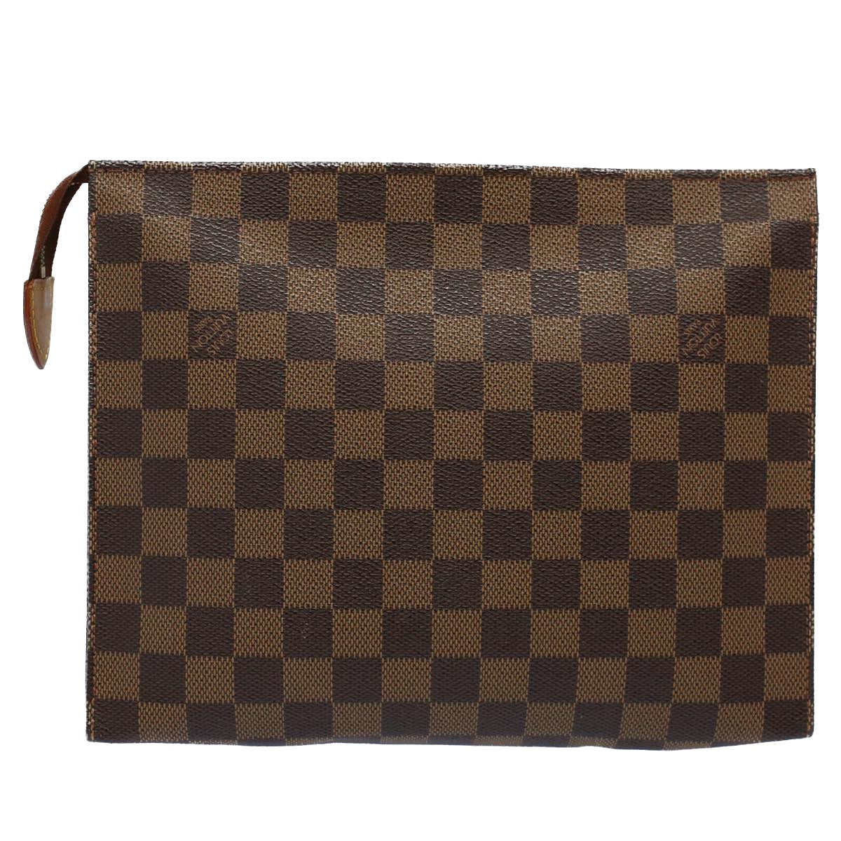 LOUIS VUITTON Damier Ebene Poche Toilette 100 th Anniversary N47543 Auth 56184