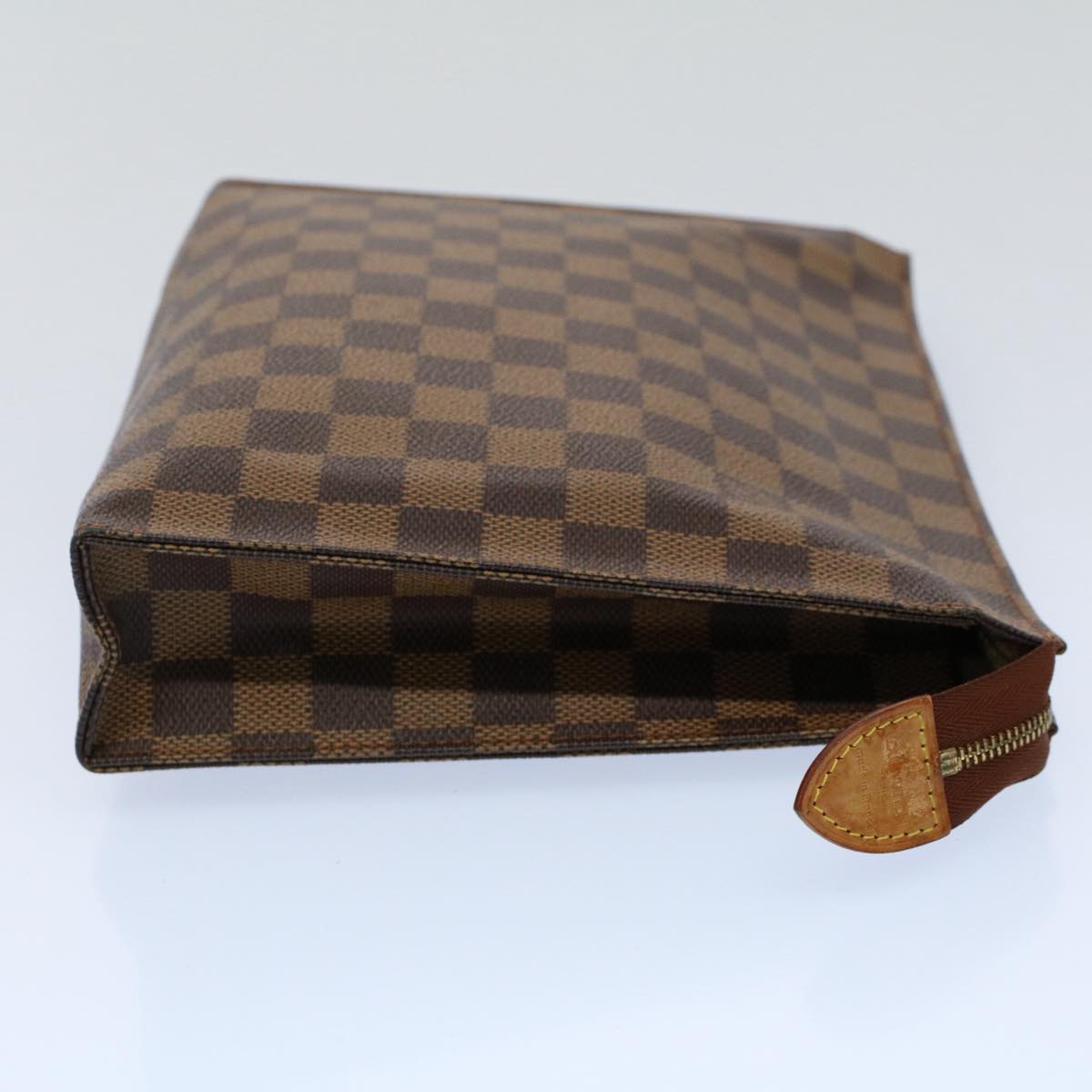 LOUIS VUITTON Damier Ebene Poche Toilette 100 th Anniversary N47543 Auth 56184