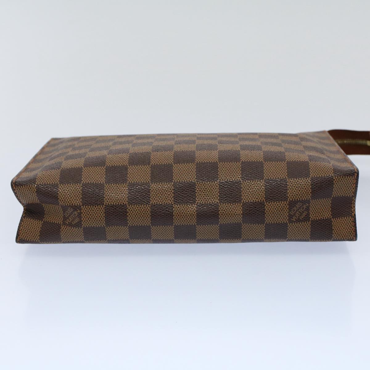 LOUIS VUITTON Damier Ebene Poche Toilette 100 th Anniversary N47543 Auth 56184