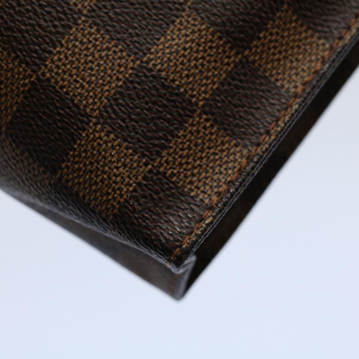 LOUIS VUITTON Damier Ebene Poche Toilette 100 th Anniversary N47543 Auth 56184