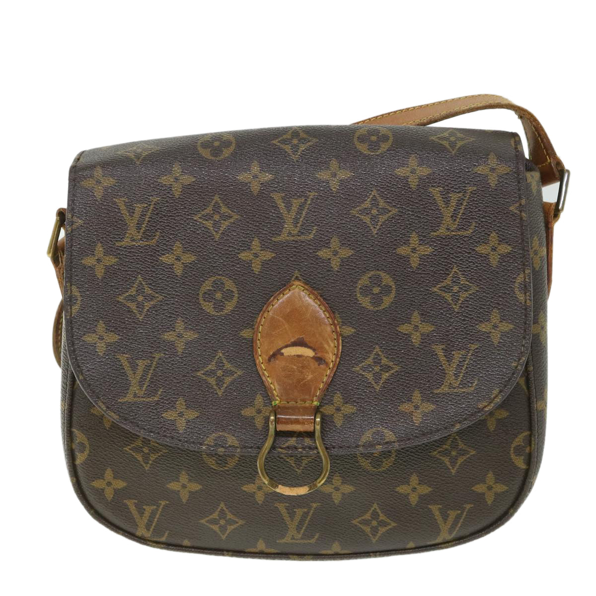 LOUIS VUITTON Monogram Saint Cloud GM Shoulder Bag M51242 LV Auth 56207