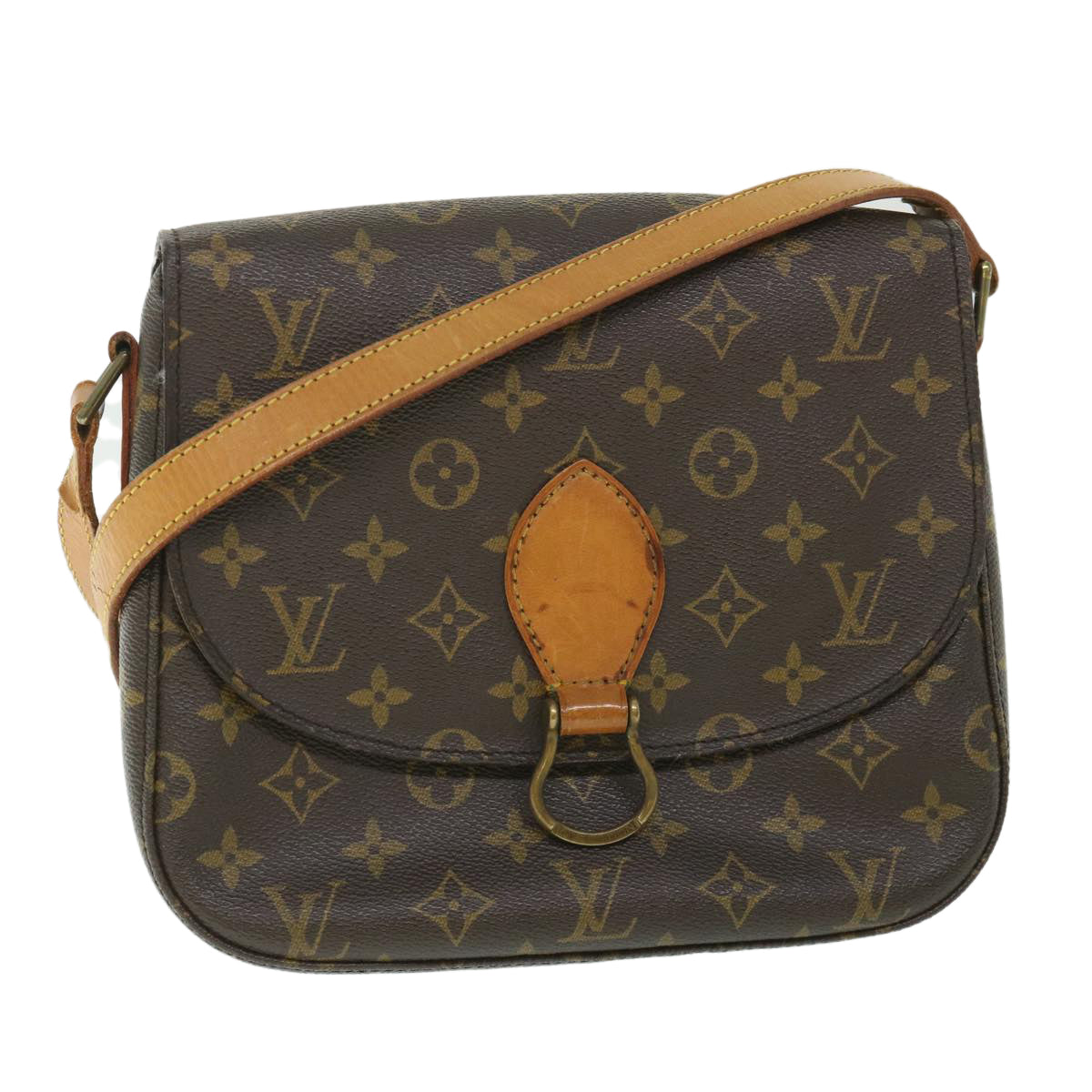 LOUIS VUITTON Monogram Saint Cloud GM Shoulder Bag M51242 LV Auth 56208