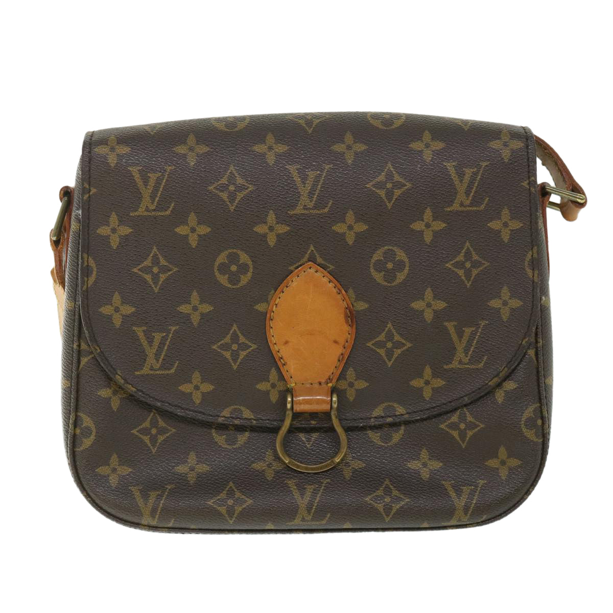 LOUIS VUITTON Monogram Saint Cloud GM Shoulder Bag M51242 LV Auth 56208