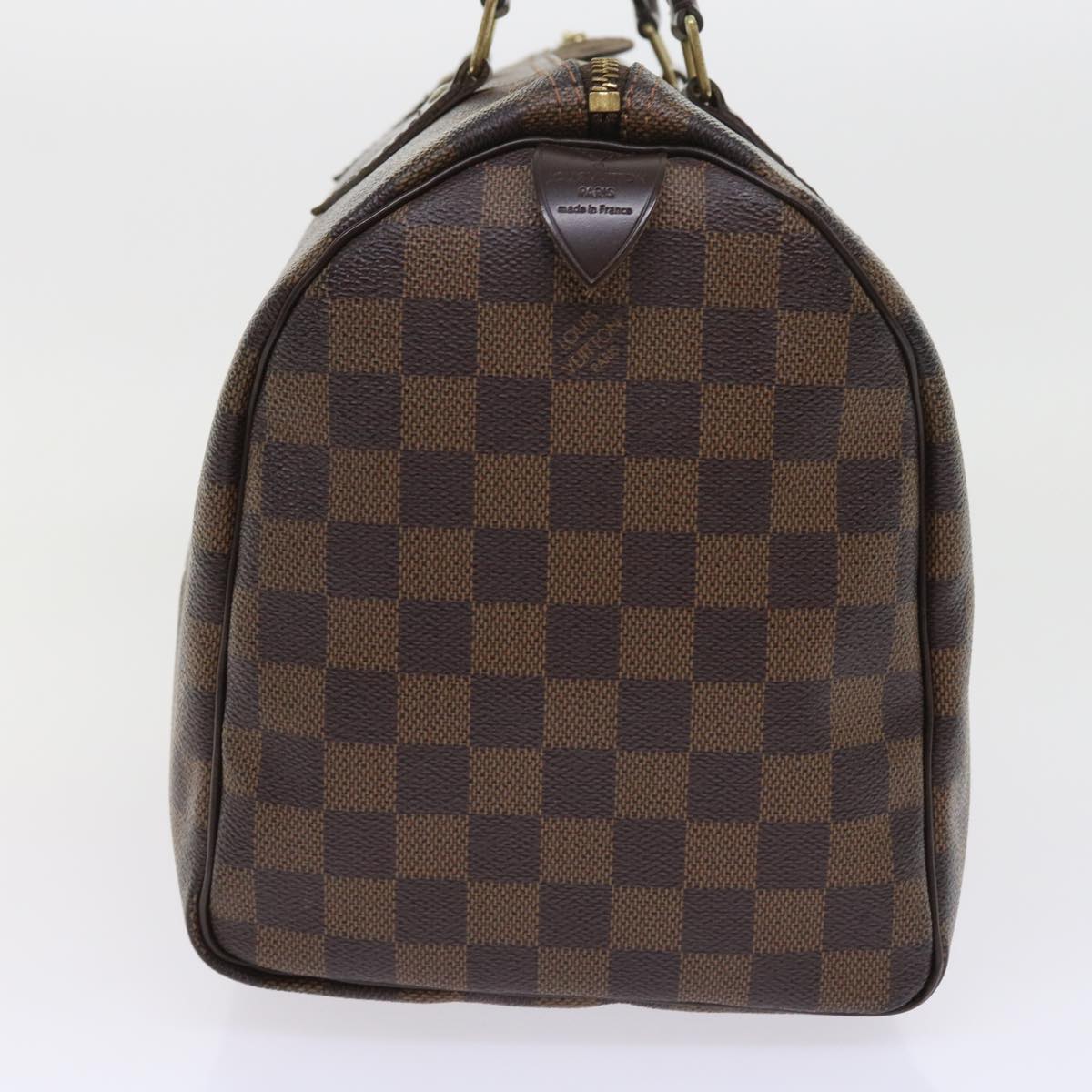 LOUIS VUITTON Damier Ebene Speedy 30 Hand Bag N41364 LV Auth 56391