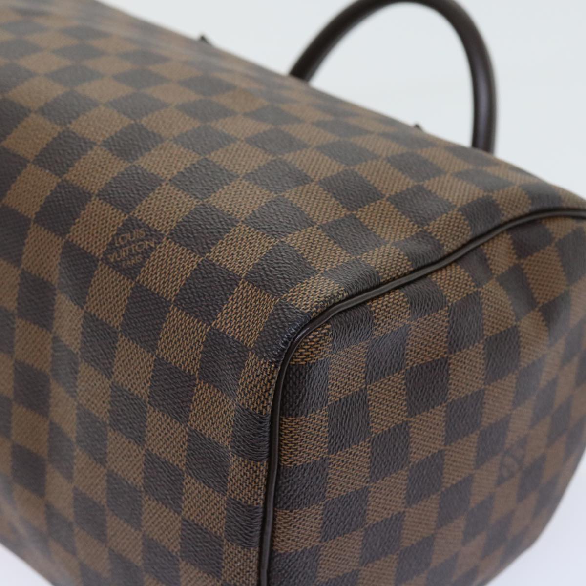 LOUIS VUITTON Damier Ebene Speedy 30 Hand Bag N41364 LV Auth 56392