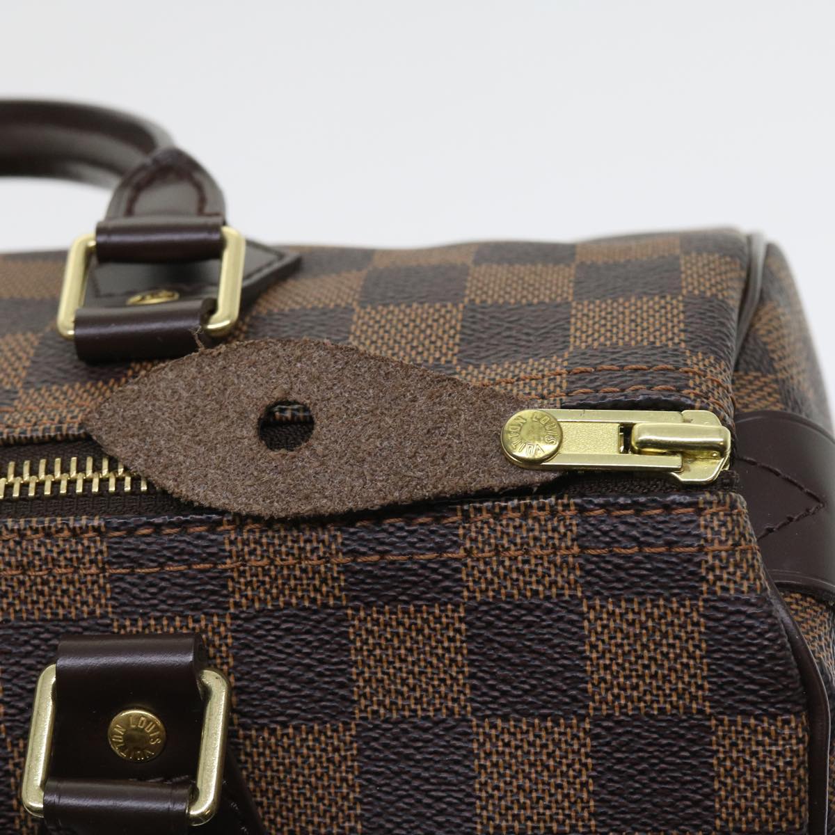 LOUIS VUITTON Damier Ebene Speedy 30 Hand Bag N41364 LV Auth 56392