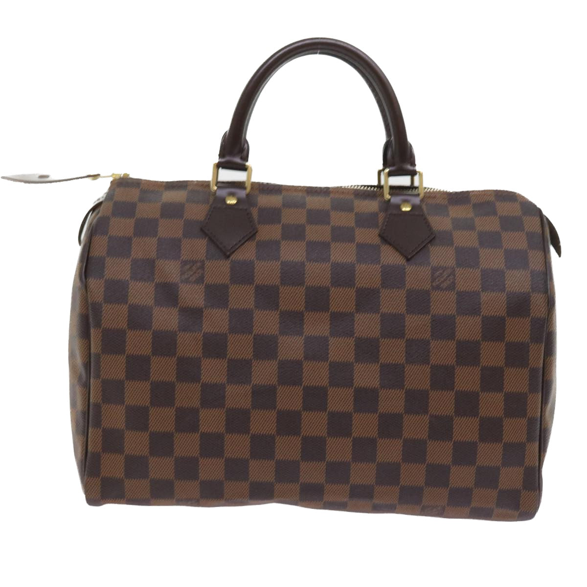 LOUIS VUITTON Damier Ebene Speedy 30 Hand Bag N41364 LV Auth 56392