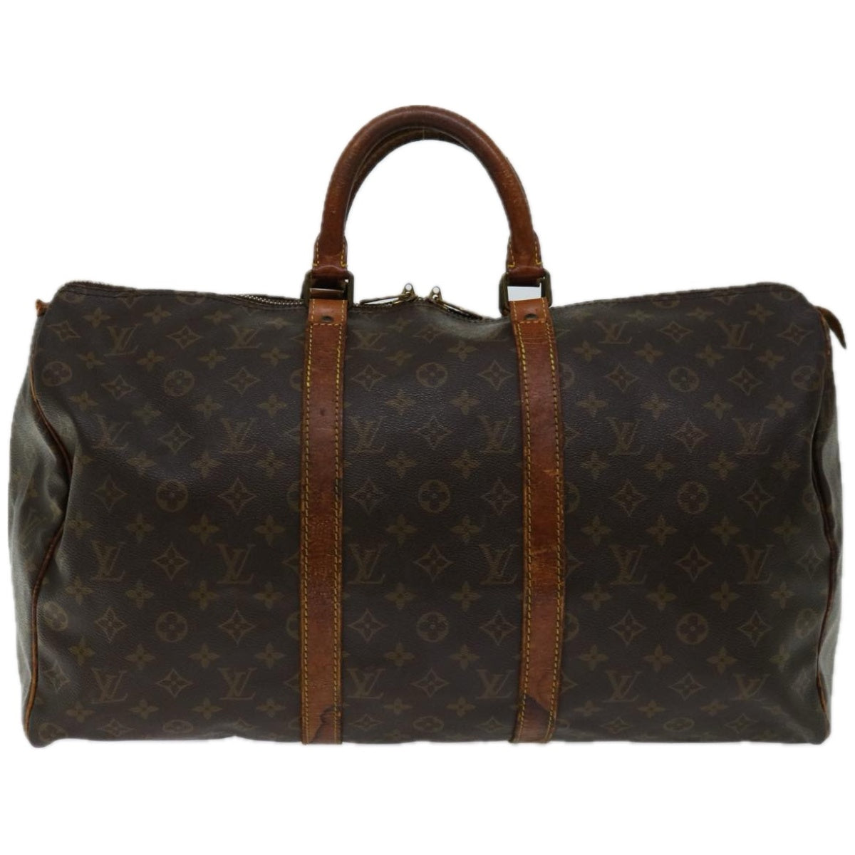 LOUIS VUITTON Monogram Keepall 50 Boston Bag M41426 LV Auth 56408