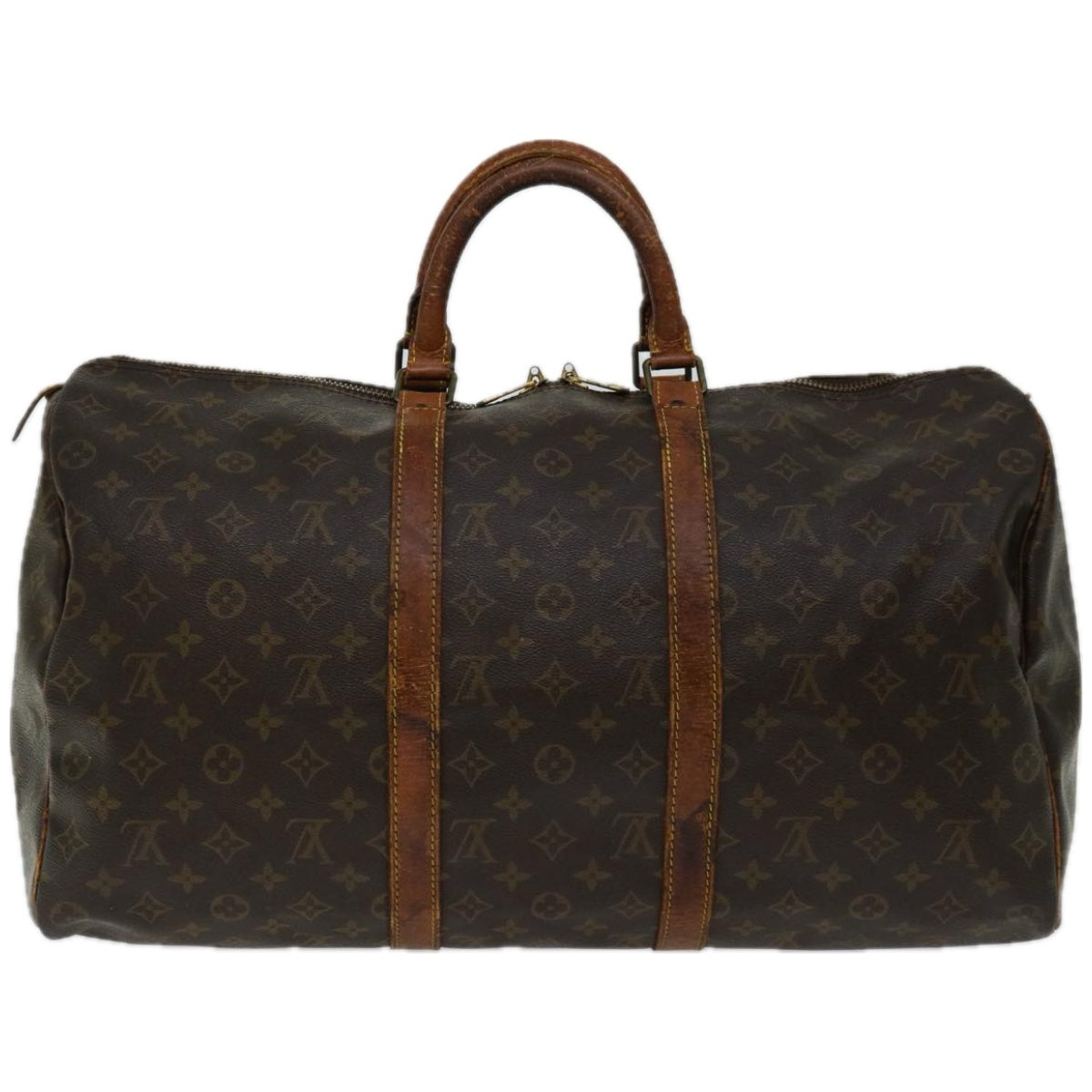 LOUIS VUITTON Monogram Keepall 50 Boston Bag M41426 LV Auth 56408