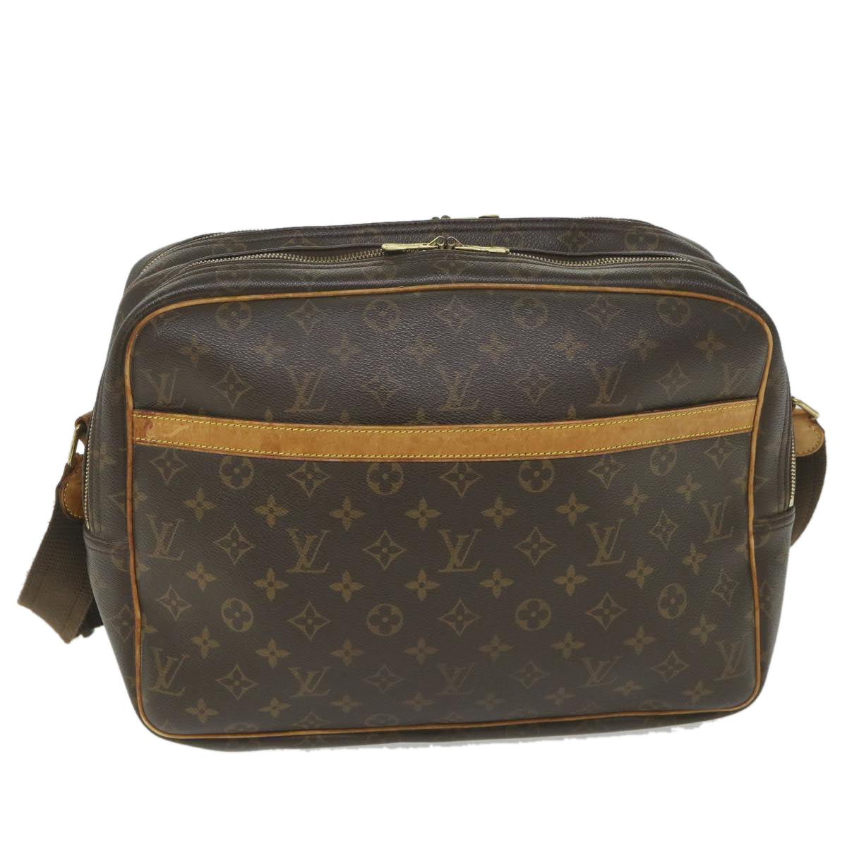 LOUIS VUITTON Monogram Reporter GM Shoulder Bag M45252 LV Auth 56498