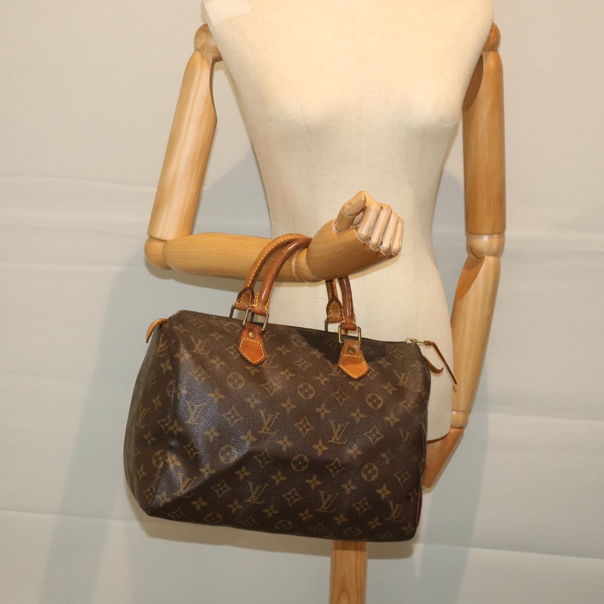 LOUIS VUITTON Monogram Speedy 30 Hand Bag M41526 LV Auth 56508