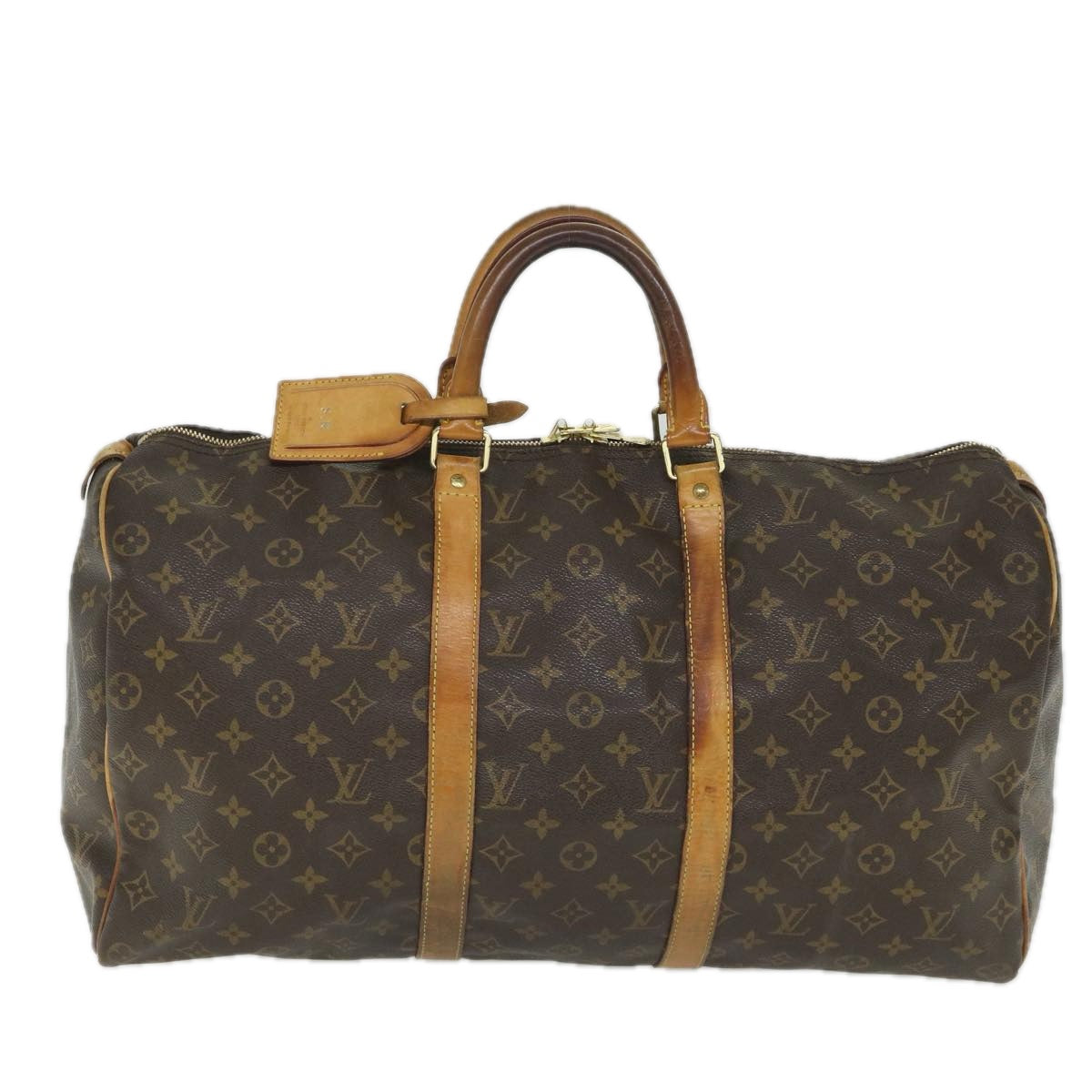 LOUIS VUITTON Monogram Keepall 50 Boston Bag M41426 LV Auth 56513