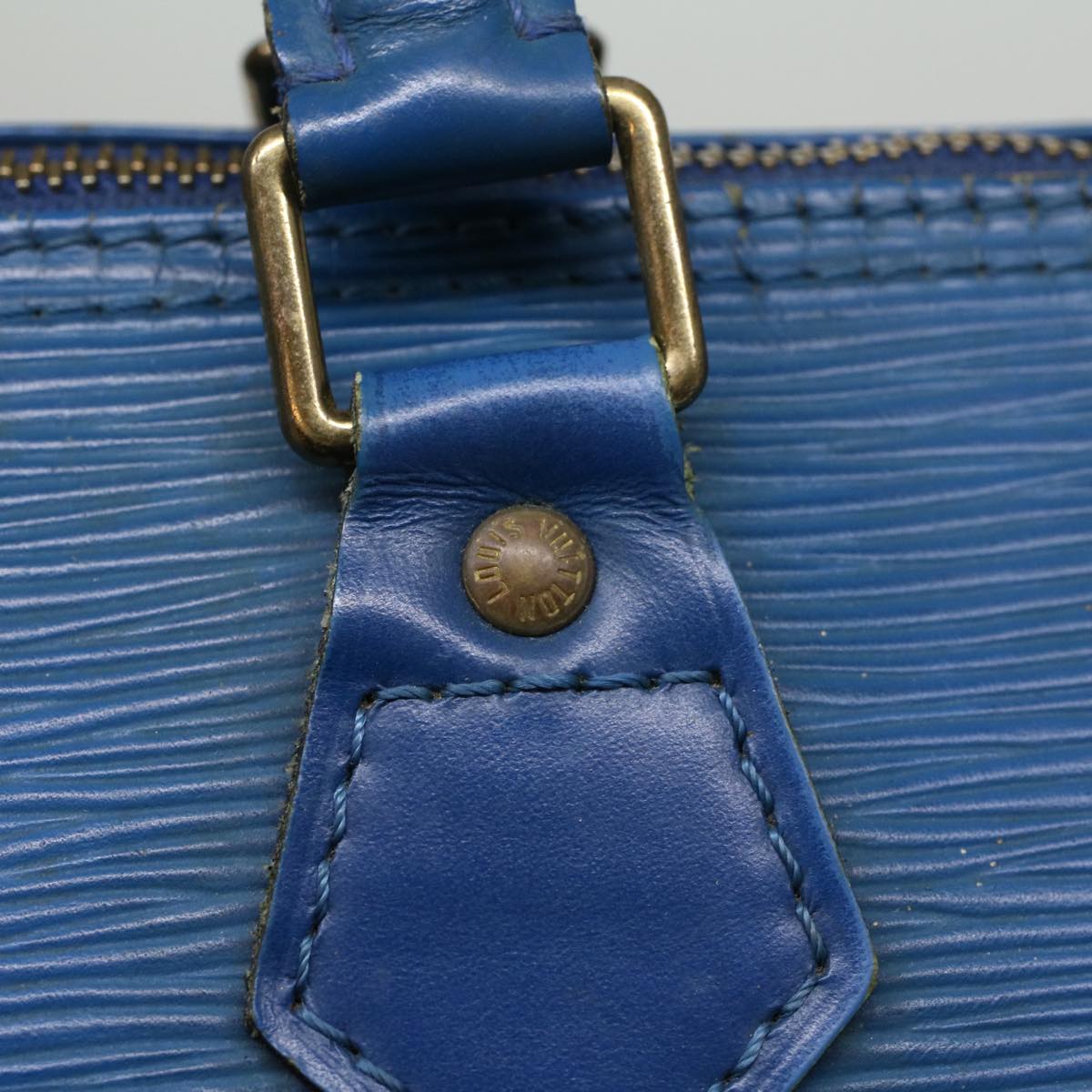 LOUIS VUITTON Epi Speedy 30 Hand Bag Toledo Blue M43005 LV Auth 56597