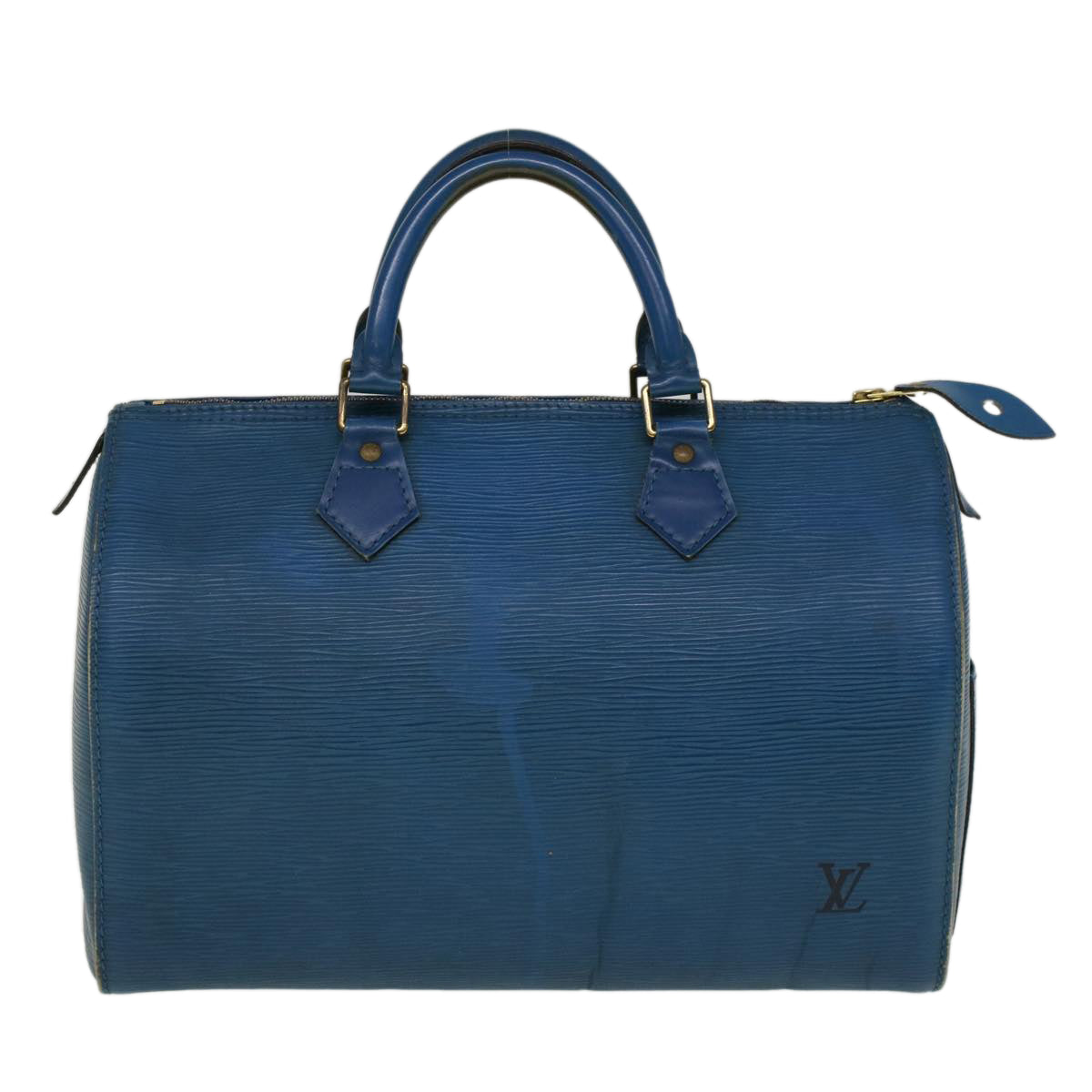 LOUIS VUITTON Epi Speedy 30 Hand Bag Toledo Blue M43005 LV Auth 56597