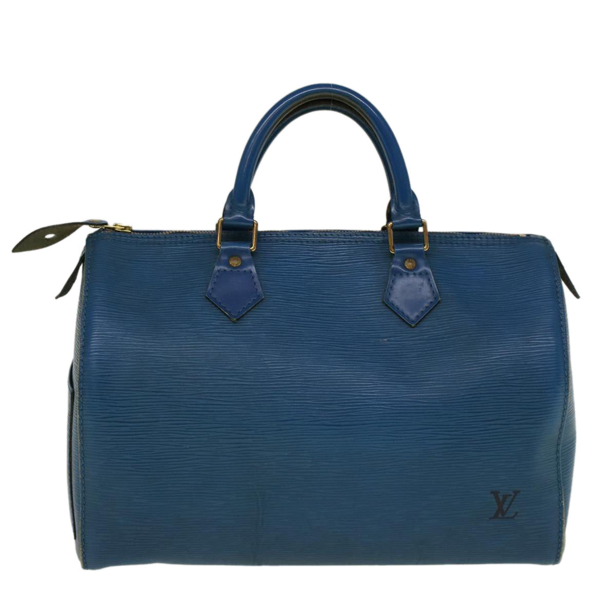 LOUIS VUITTON Epi Speedy 30 Hand Bag Toledo Blue M43005 LV Auth 56597