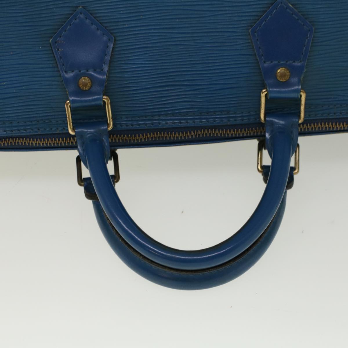 LOUIS VUITTON Epi Speedy 30 Hand Bag Toledo Blue M43005 LV Auth 56597