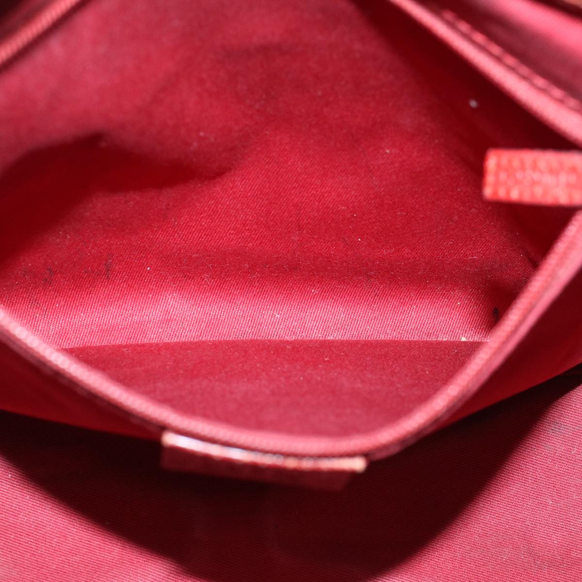 GUCCI GG Canvas Hand Bag Red 113019 Auth 56624