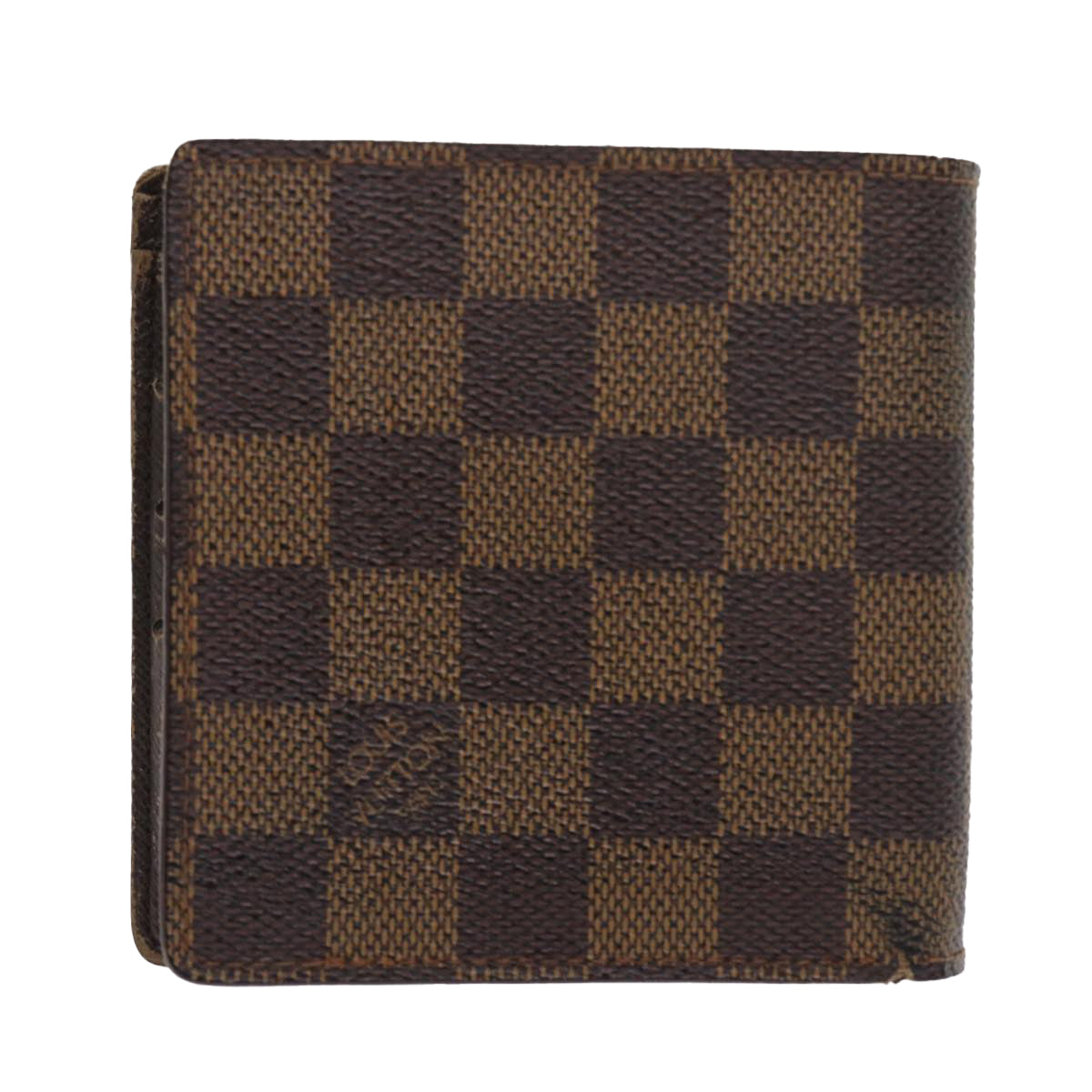 LOUIS VUITTON Damier Ebene Portefeuille Marco Bifold Wallet N61675 LV Auth 56642