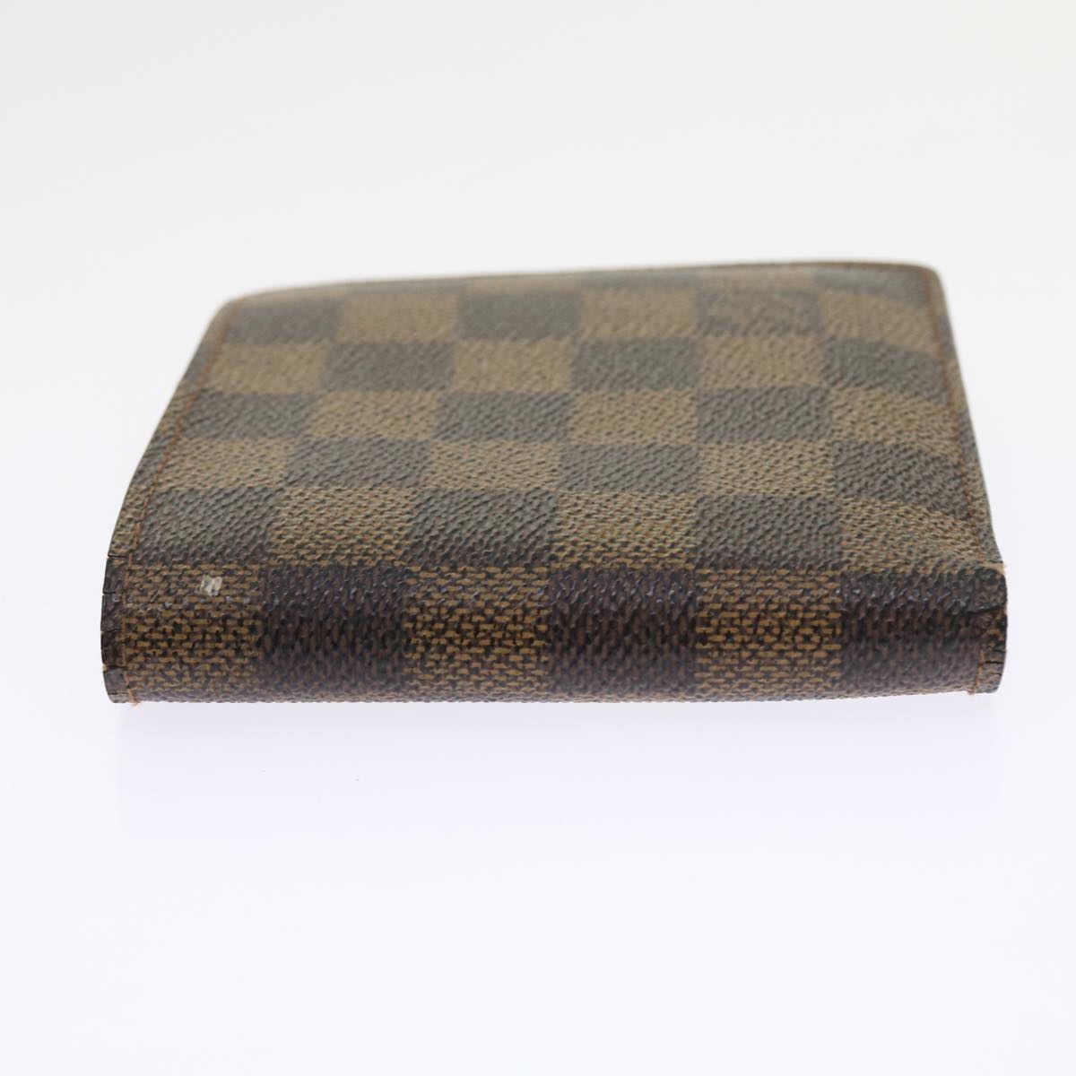 LOUIS VUITTON Damier Ebene Portefeuille Marco Bifold Wallet N61675 LV Auth 56642