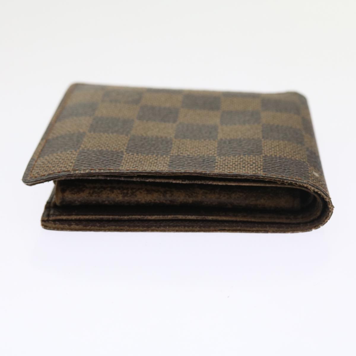 LOUIS VUITTON Damier Ebene Portefeuille Marco Bifold Wallet N61675 LV Auth 56642