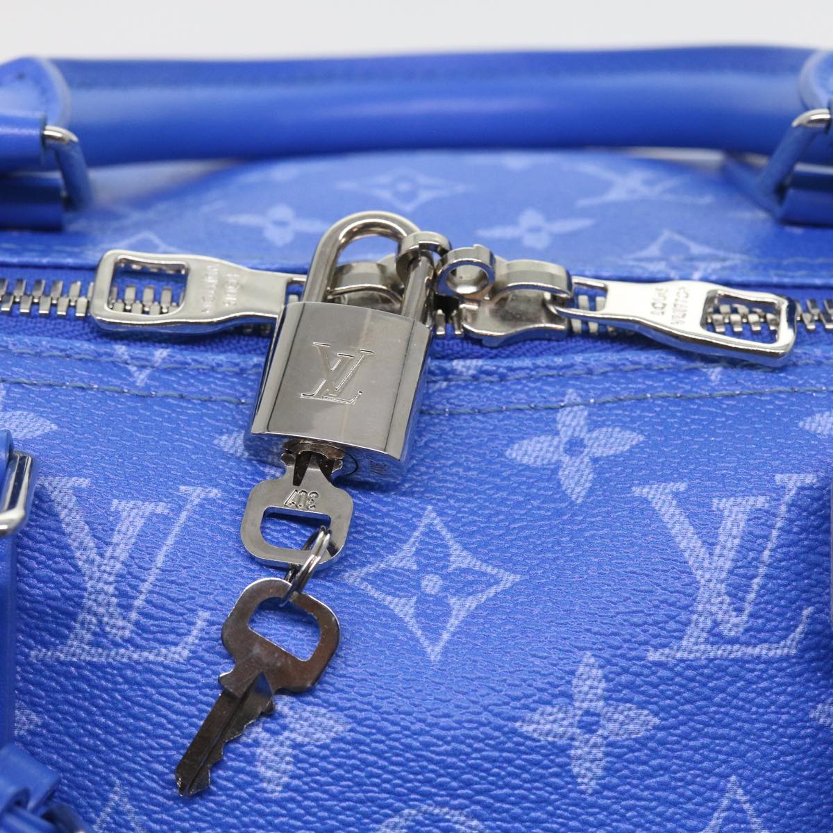 LOUIS VUITTON Monogram Clouds Keepall Bandouliere 50 Bag M45428 LV Auth 56645A