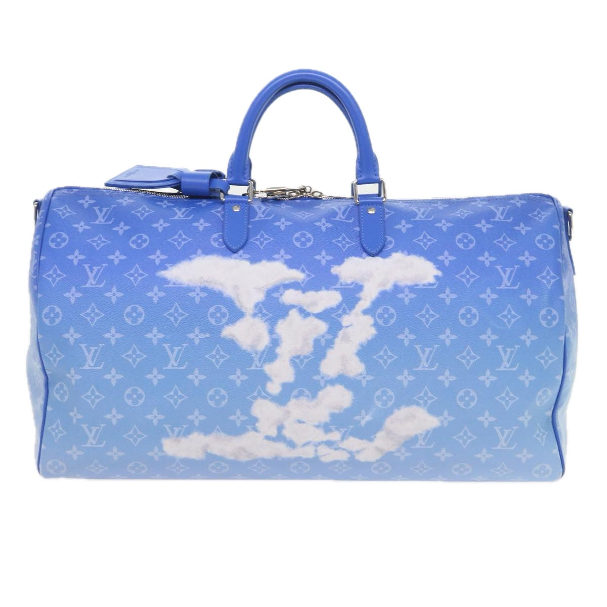 LOUIS VUITTON Monogram Clouds Keepall Bandouliere 50 Bag M45428 LV Auth 56645A