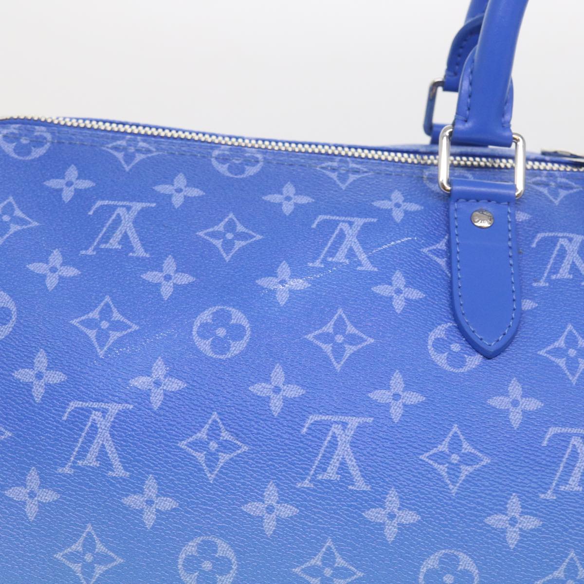 LOUIS VUITTON Monogram Clouds Keepall Bandouliere 50 Bag M45428 LV Auth 56645A