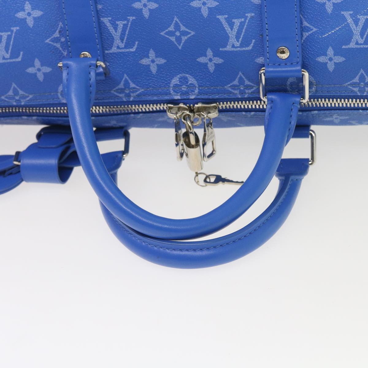 LOUIS VUITTON Monogram Clouds Keepall Bandouliere 50 Bag M45428 LV Auth 56645A