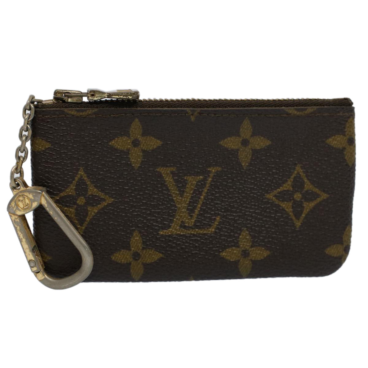 LOUIS VUITTON Monogram Pochette Cles Coin Purse M62650 LV Auth 56690