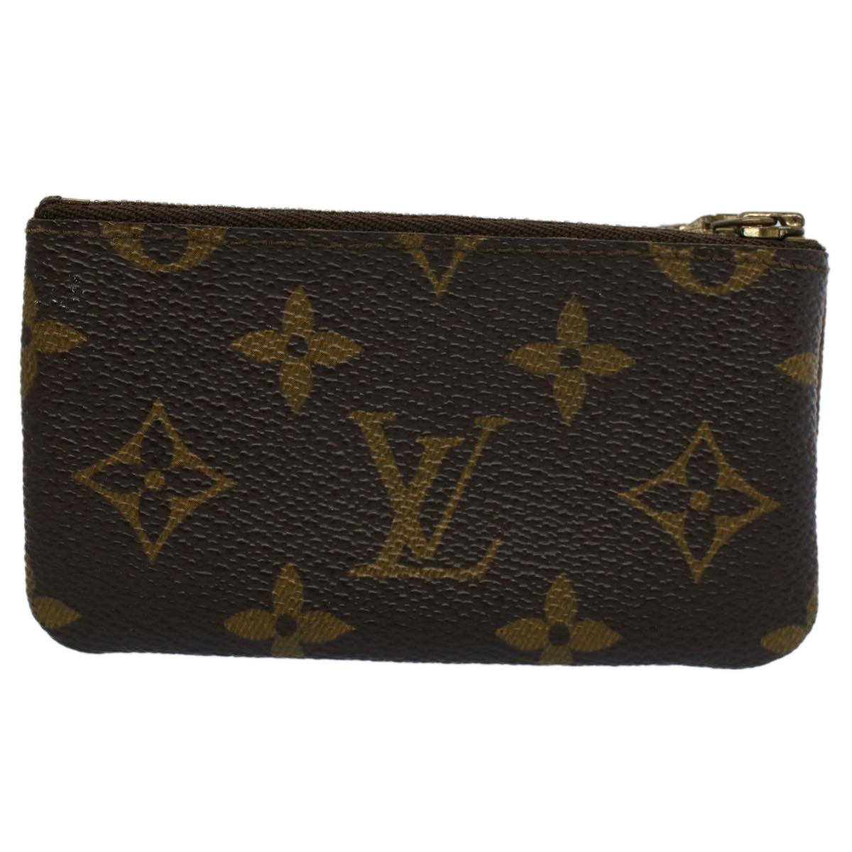 LOUIS VUITTON Monogram Pochette Cles Coin Purse M62650 LV Auth 56690