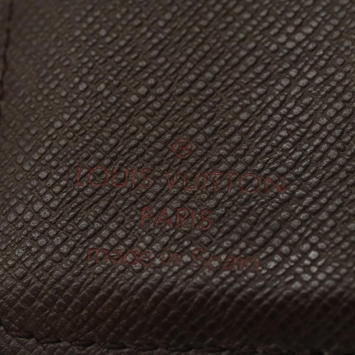 LOUIS VUITTON Damier Ebene Compact Zip Wallet N61668 LV Auth 56693